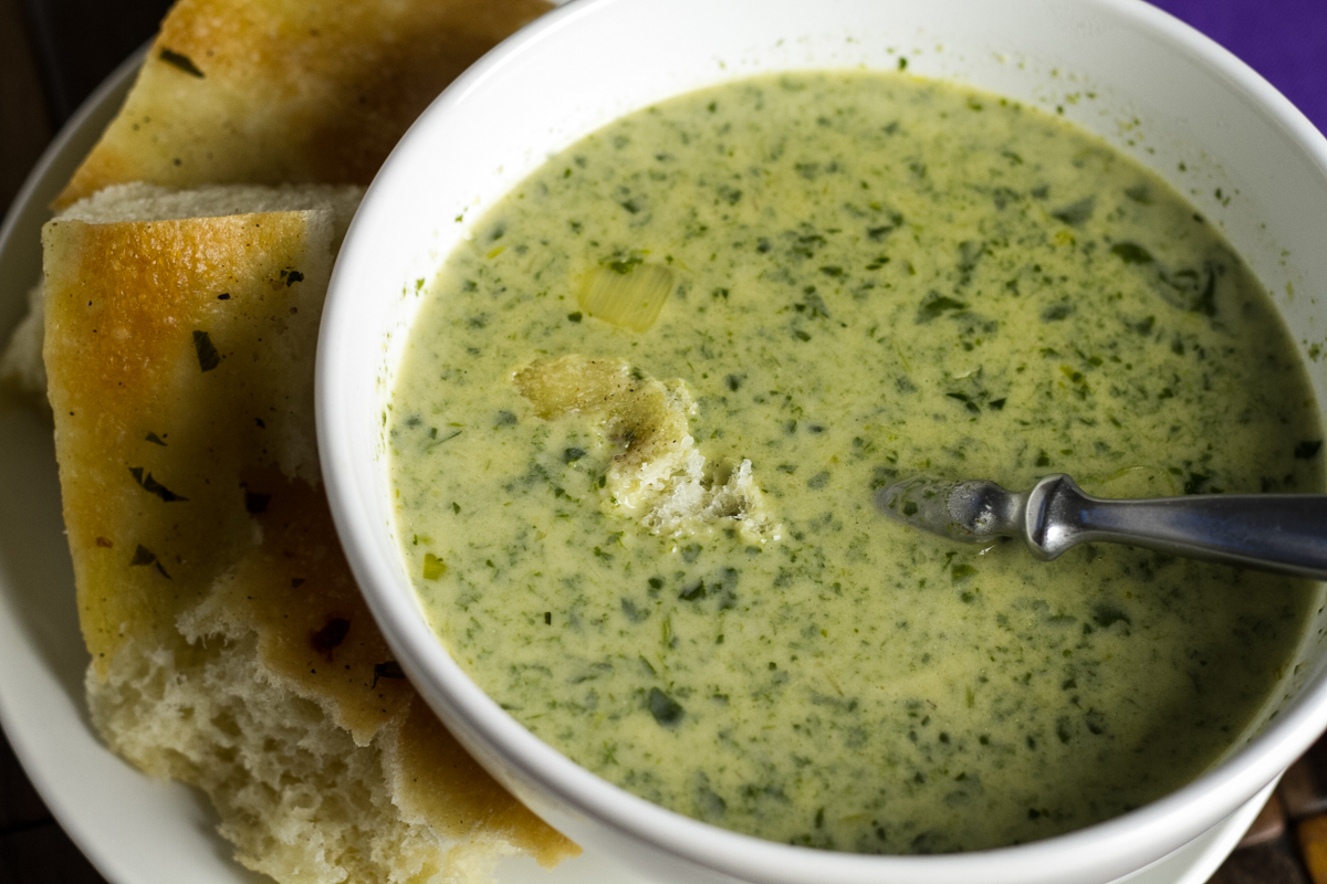 spinach-cheese soup // chattavore