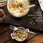 This easy Mexican street corn doesn't really resemble what you might eat on a vacation to Mexico, but it's delicious and so easy-made in the microwave! | recipe from Chattavore.com