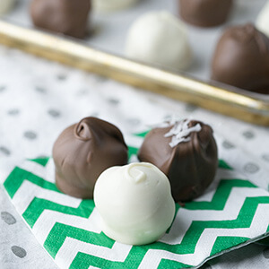 Girl Scout cookies are great for these cookie truffles, but you can use any cookies if you want to have cookie truffles year-round! | Recipe from Chattavore.com