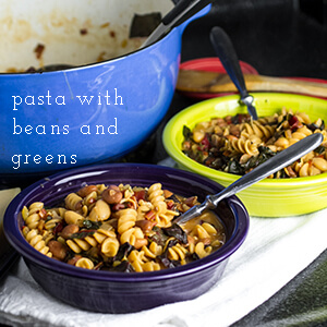 pasta with beans and swiss chard | chattavore