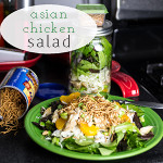 chattavore.com | This Asian chicken salad is delicious for lunch or dinner whether you assemble it on a plate or in a Mason jar!