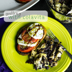 Grilled eggplant rice salad and grilled sourdough caprese salad with Colavita products are a great vegetarian grilling option! | Chattavore.com