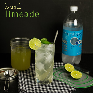 This basil limeade is a simple and delicious alternative to store-bought soda! | chattavore.com