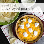 Good luck black-eyed pea dip is full of taco flavor, cheese, and creamy sour cream. It's sure to bring you luck in this New Year! | recipe from Chattavore.com