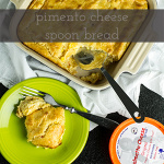 Pimento cheese spoon bread is about as Southern as it gets! It's delicious as a side dish, a component of a veggie plate, or breakfast with an egg on top! | recipe from Chattavore.com