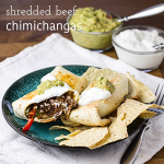 Baked chimichangas with shredded beef are an easy and delicious way to use up any leftover slow cooker pot roast you might have! | recipe from Chattavore.com
