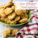 Beer battered zucchini and yellow squash is my shout-out to the beer-battered okra at Café on the Corner. It's an update on a Southern classic! | recipe from Chattavore.com