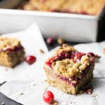 These cranberry bars are not necessarily quick, but they're mixed right in the pan, so they're so easy, and they're DELICIOUS! | recipe from Chattavore.com