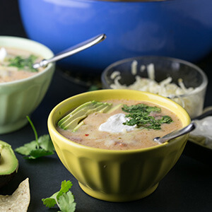 This creamy chicken and potato tortilla soup, a recipe suggested by a reader, combines two favorites: chicken tortilla soup and creamy potato soup. | Recipe from Chattavore.com