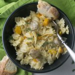 Who doesn't love a one-pot dinner? Instant Pot butternut squash & sausage pasta is simple and full of delicious flavors that will warm you on a cool night! #InstantPot #weeknightmeals #butternutsquash #InstantPotPasta | Recipe from Chattavore.com