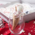 This no-churn peppermint ice cream has four ingredients, takes ten minutes to stir together, and is as good as any store-bought peppermint ice cream! #icecream #nochurnicecream #pepperminticecream | recipe from Chattavore.com